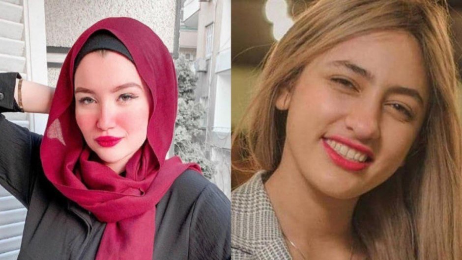 Haneen Hossam a la izquierda y Mawada Al-Adham a la derecha.