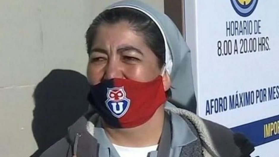 Alejandra Cortéz, la religiosa que se presentó como vocal de mesa. (Foto: TVN). 