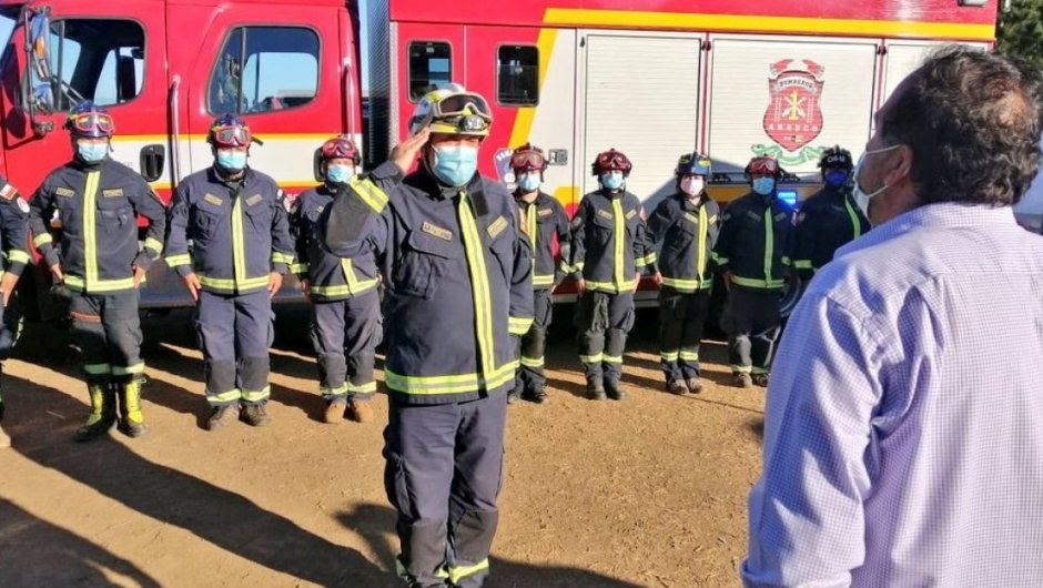 Italo Parietti, rescatista de la Cuarta Compañía de Bomberos Italiana de Talcahuano.